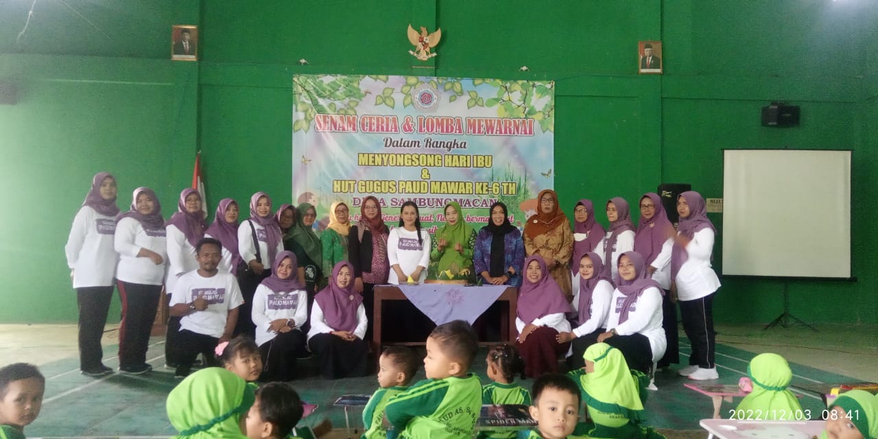 HUT Gugus PAUD Mawar ke-6Th Desa Sambungmacan