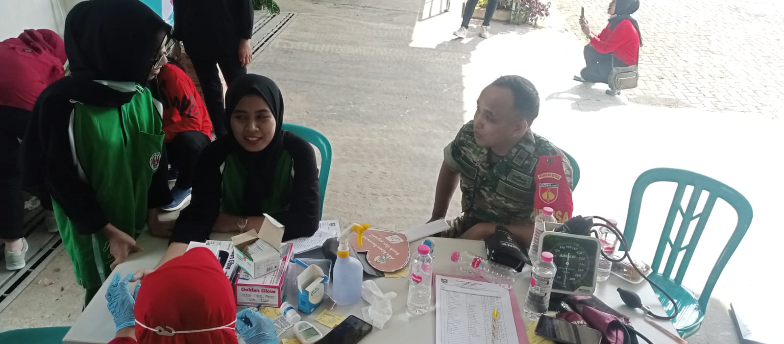 Babinsa Sambangi Puskesmas,Wujudkan Wilayah Binaan Yang Sehat