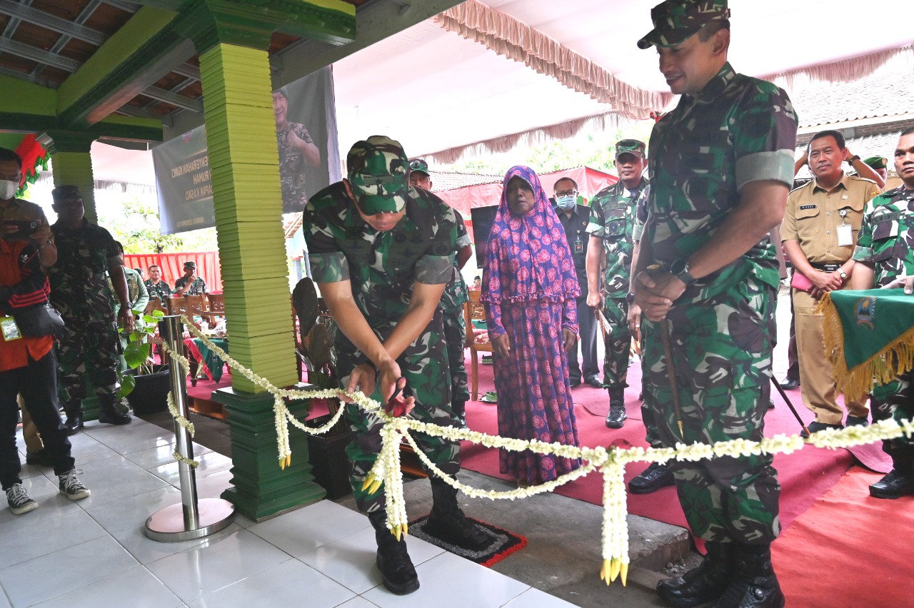 Peresmian dan Penyerahan Kunci Rumah Program Babinsa Masuk Dapur Kodim Sukoharjo