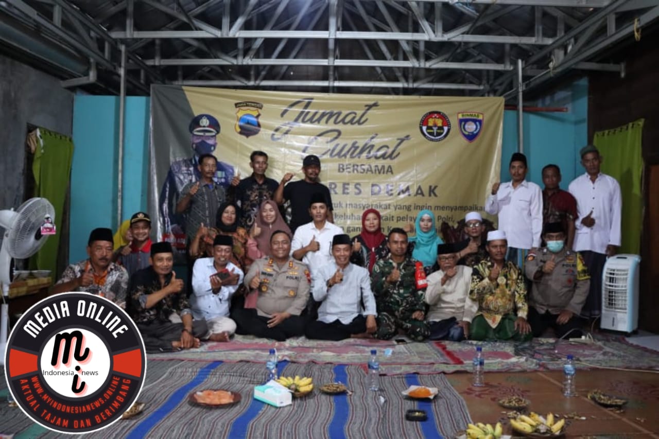 Polres Demak Ulas Permasalahan Banjir Dalam Giat Jum’at Curhat