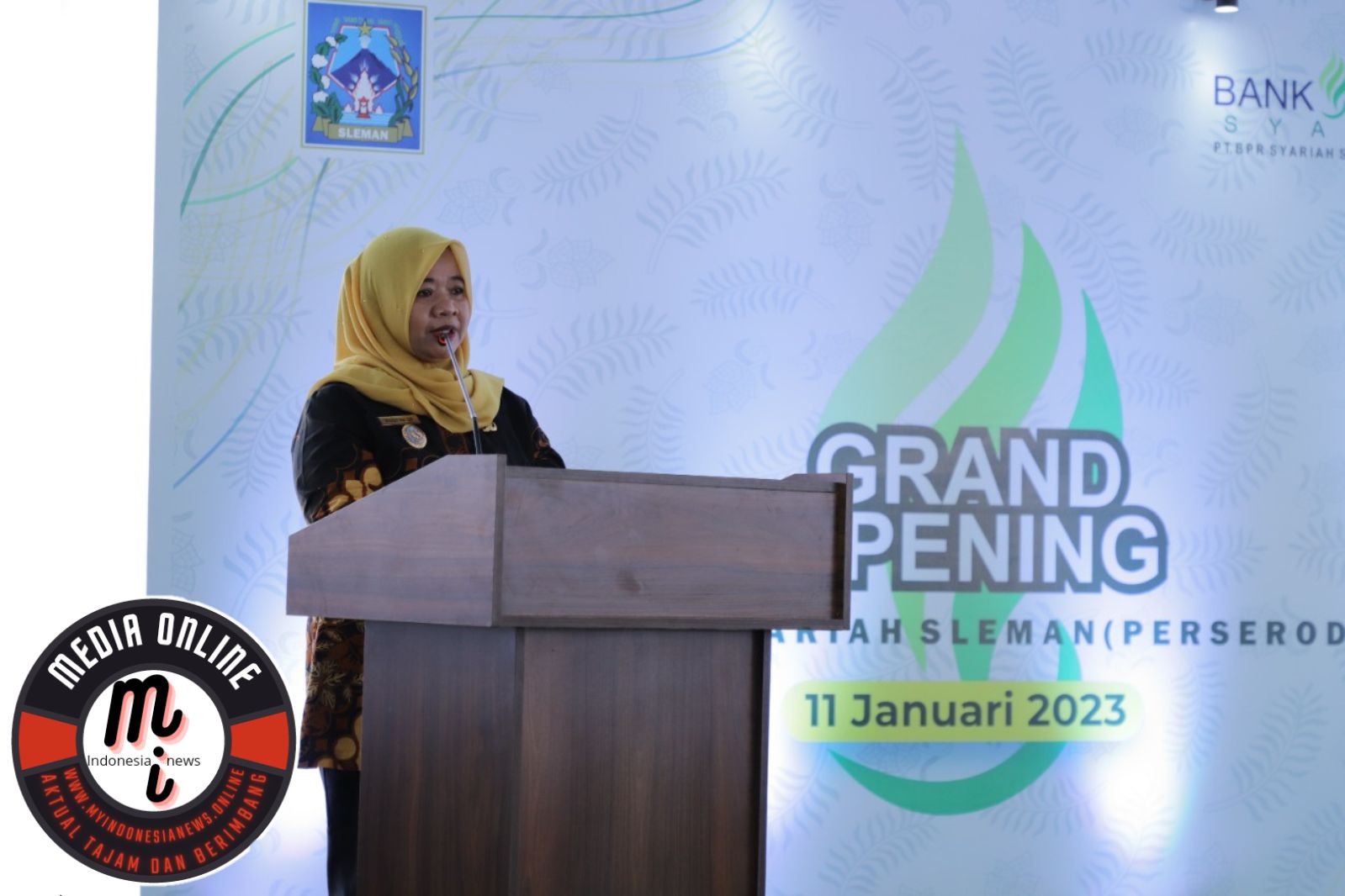 Kustini Resmikan Bank Sleman Syariah, Diharapkan Ekonomi Sleman Meningkat