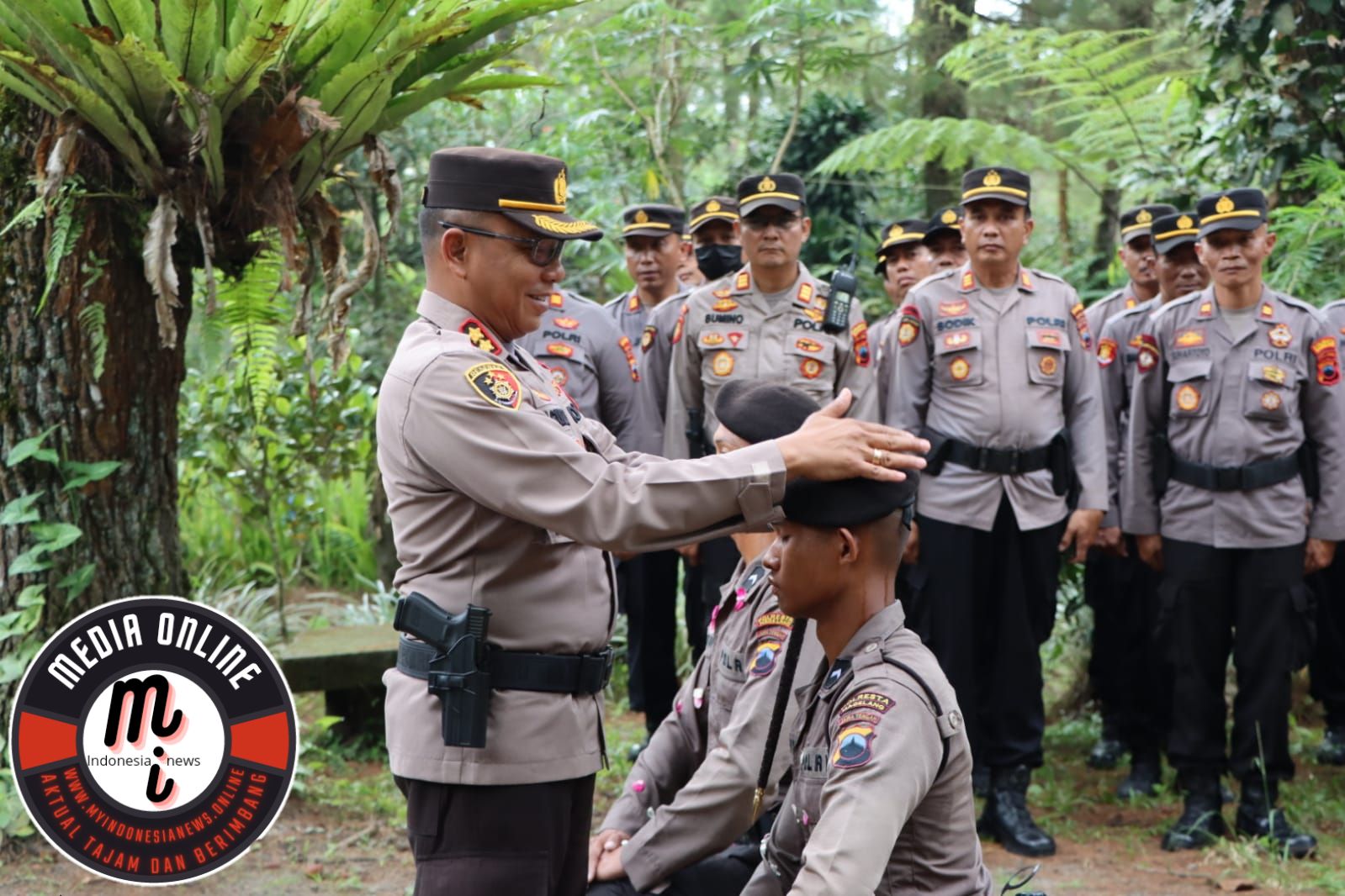 Pembaretan Bintara Polri Diktuba Batch II di OWA Jurangjero, Magelang Tahun 2022