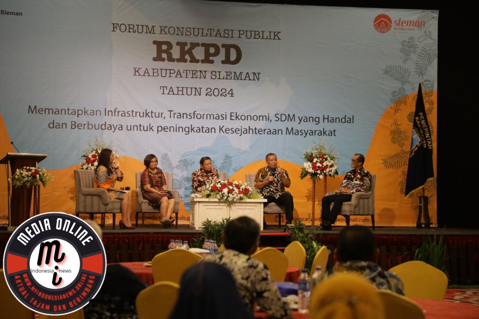 Bupati Sleman Hadiri Forum RKPD Tahun 2024,Jaring Aspirasi Pemangku Kepentingan