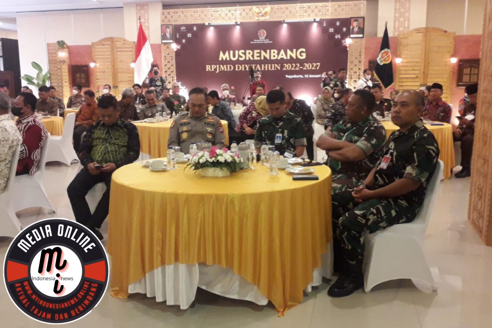 Kasrem 072/Pamungkas Hadir Mewakili Danrem Perkuat Perencanaan Pembangunan DIY Musrenbang RPJMD