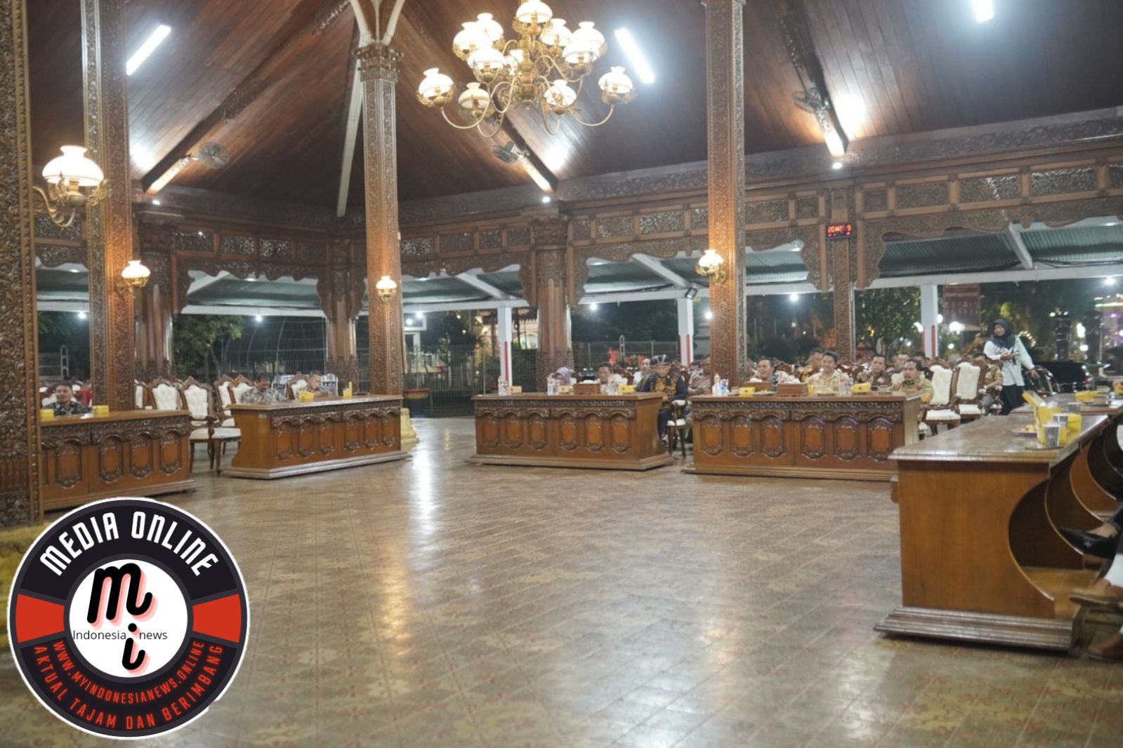 Bersama Forkopimda,Dandim 0719/Jepara Saksikan Live Streaming Pagelaran Wayang Orang “Pandawa Boyong”