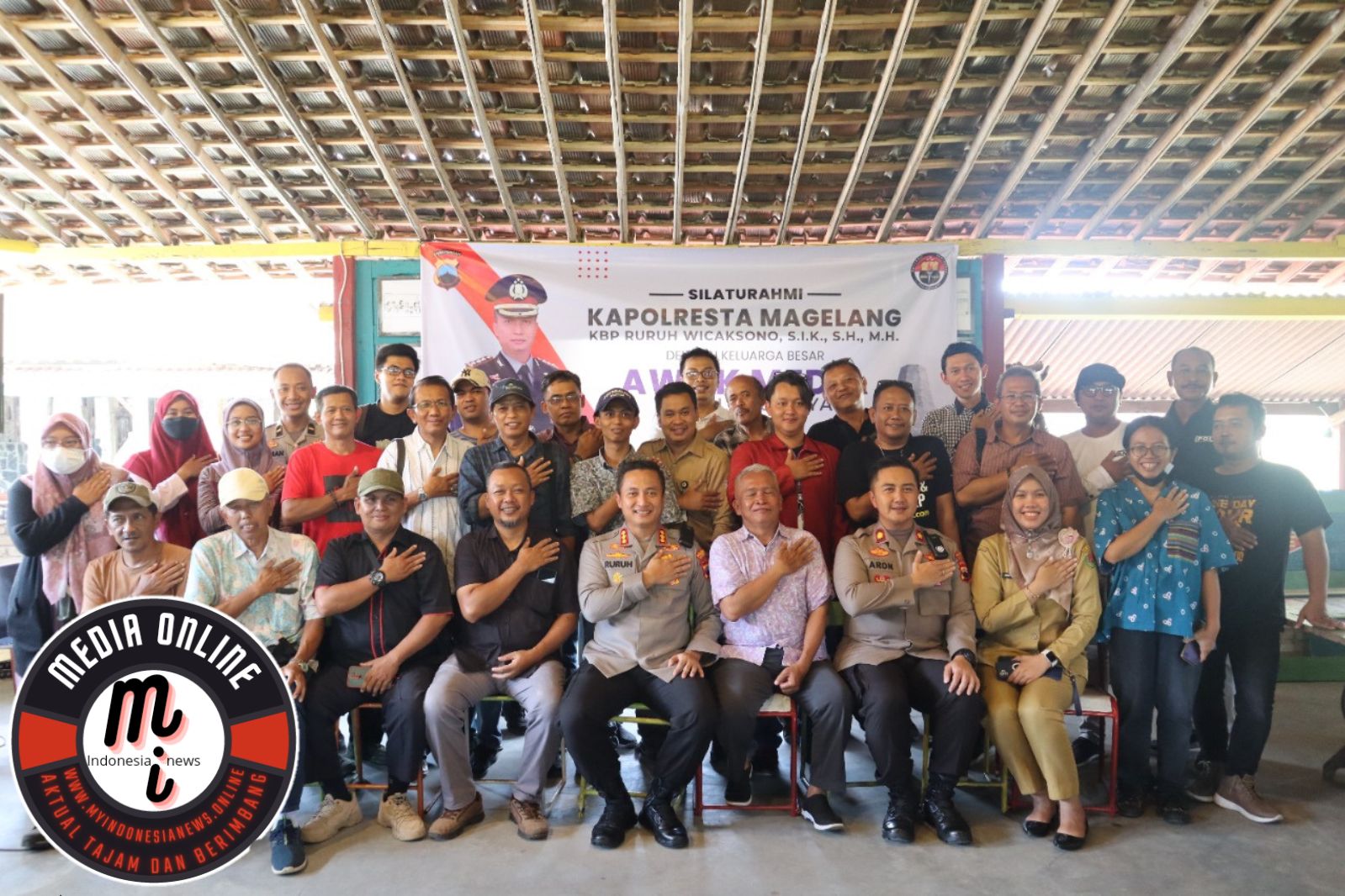 Membangun Sinergi, Kapolres Magelang Berbincang Santai dengan Awak Media