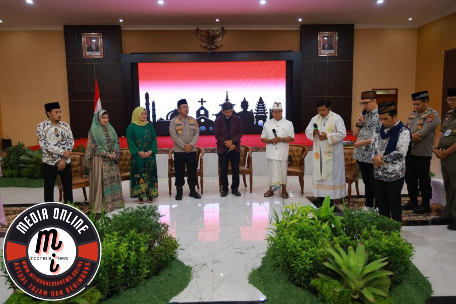 Polda DIY Gelar Doa Lintas Agama Bersama Ust.Maulana,Pastur, Pendeta dan Pedande