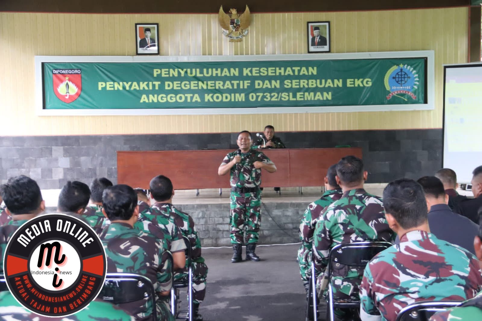 Prajurit dan PNS Kodim 0732/Sleman Dapat Penyuluhan Kesehatan Dan EKG