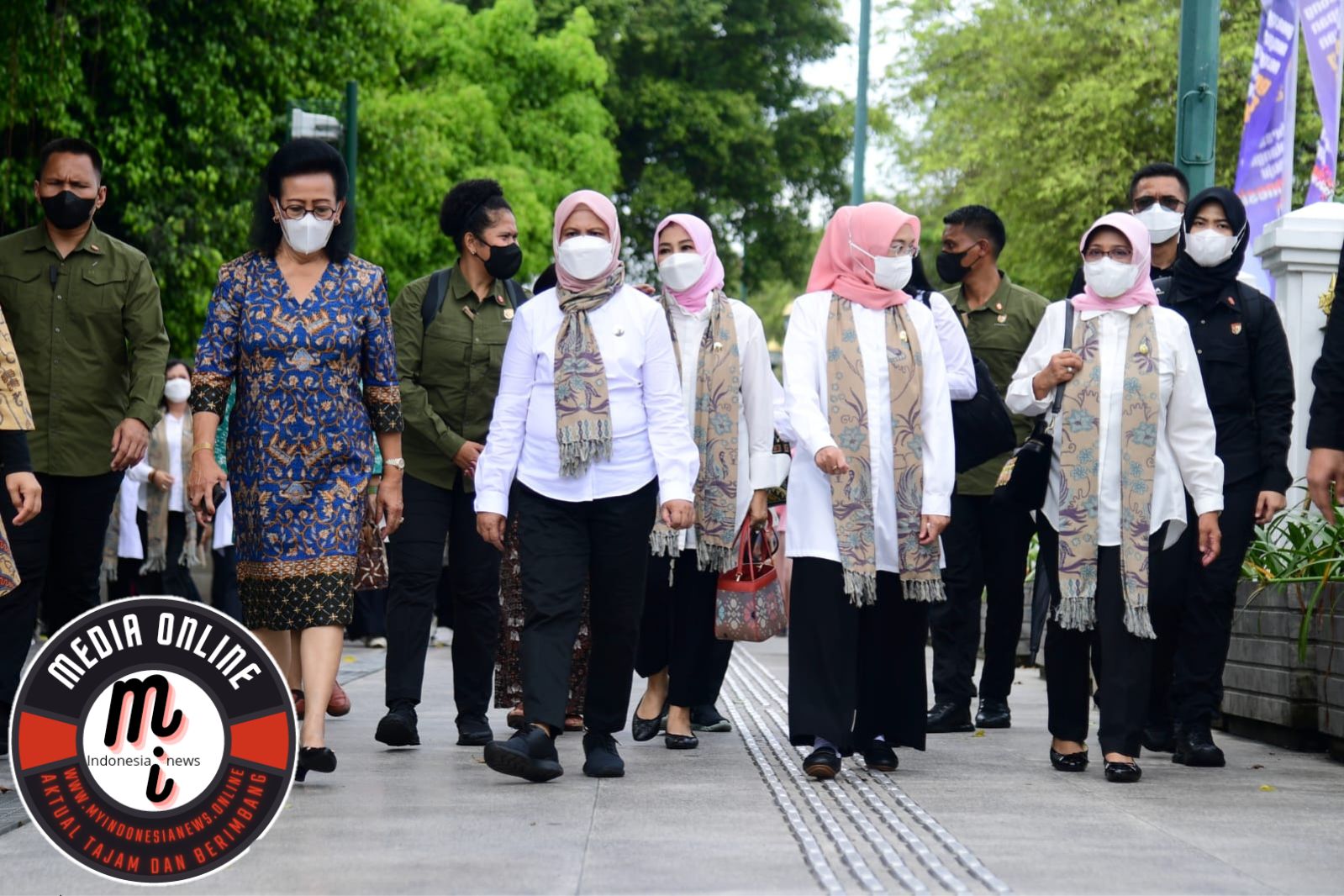 Tinjau Pasar Beringharjo,Iriana Jokowi dan Ny.Wury Ma’ruf Amin Dukung Produk UMKM Lokal