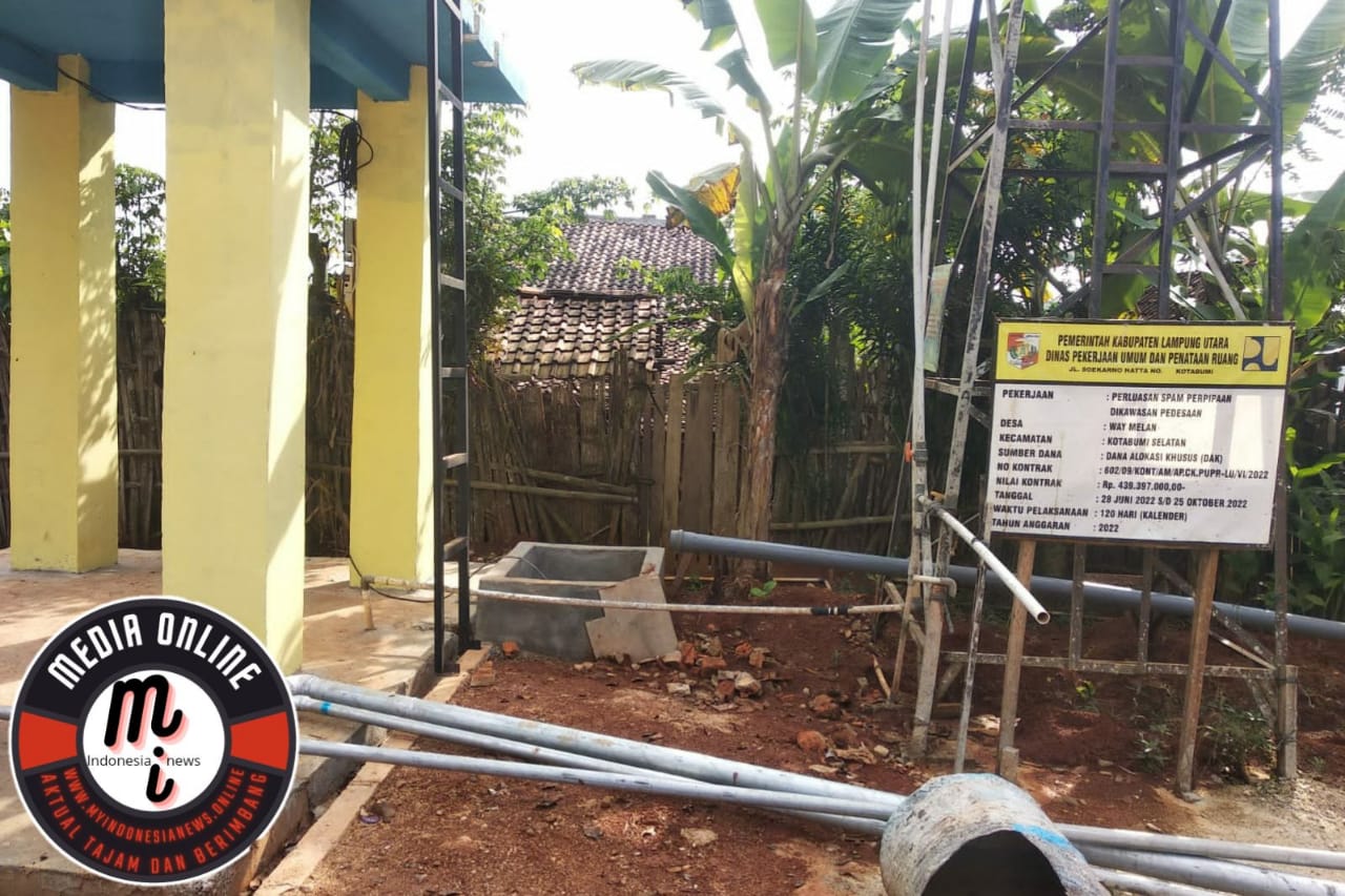 Program SPAM-JP TA.2022 di Desa Way Melan Disinyalir Asal – Asalan Dikerjakan