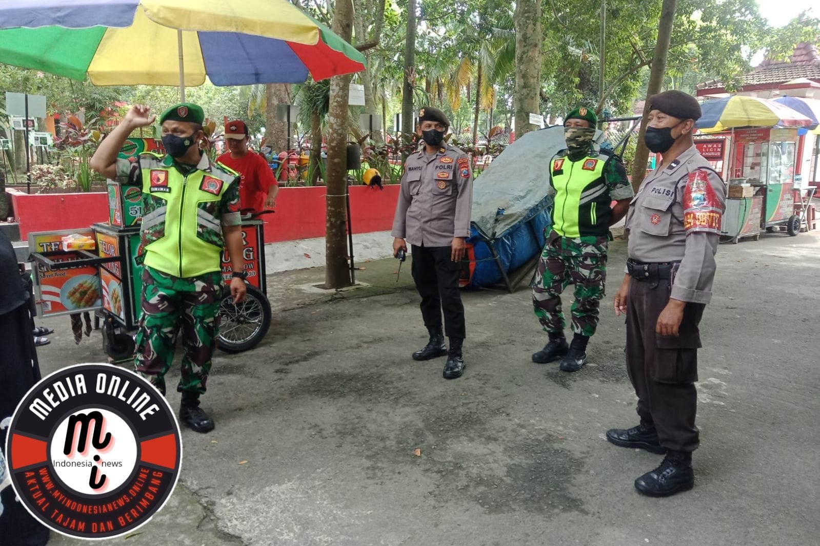Wujudkan Kondisi Wilayah Yang Aman dan Kondusif, Kodim 0808/Blitar Laksanakan Patroli Bersama