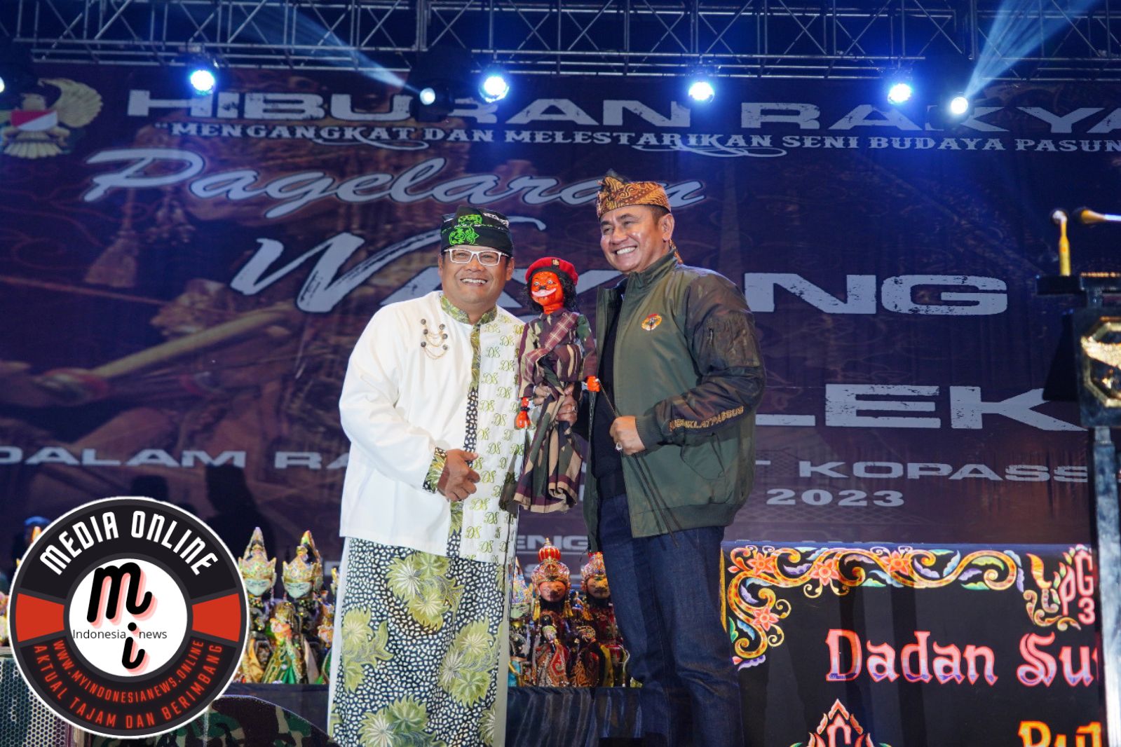 Pagelaran Wayang Golek Lakon Jabang Tutuka, Gatot Kaca Kesatria PringgadaniSambangi Pusdikkatpassus