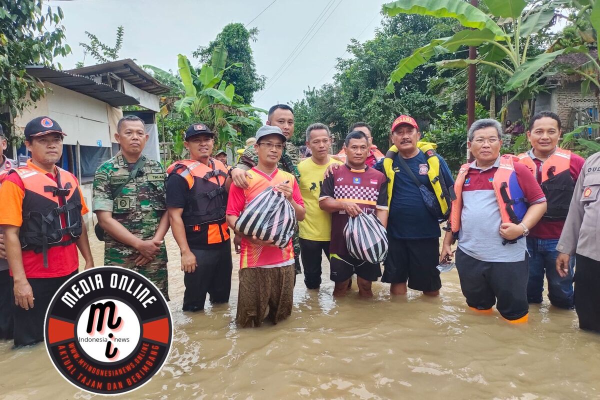 Dandim Sragen Cek Banjir di Masaran dan Plupuh