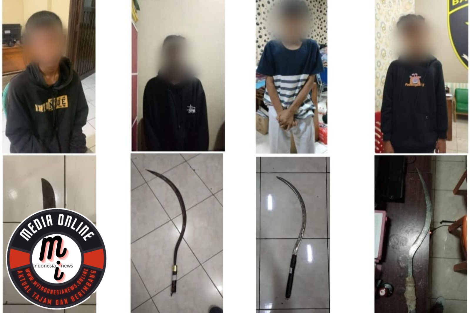Geng Motor Remaja di Wangon Banyumas Diringkus, 4 Jadi Tersangka Karena Bawa Sajam