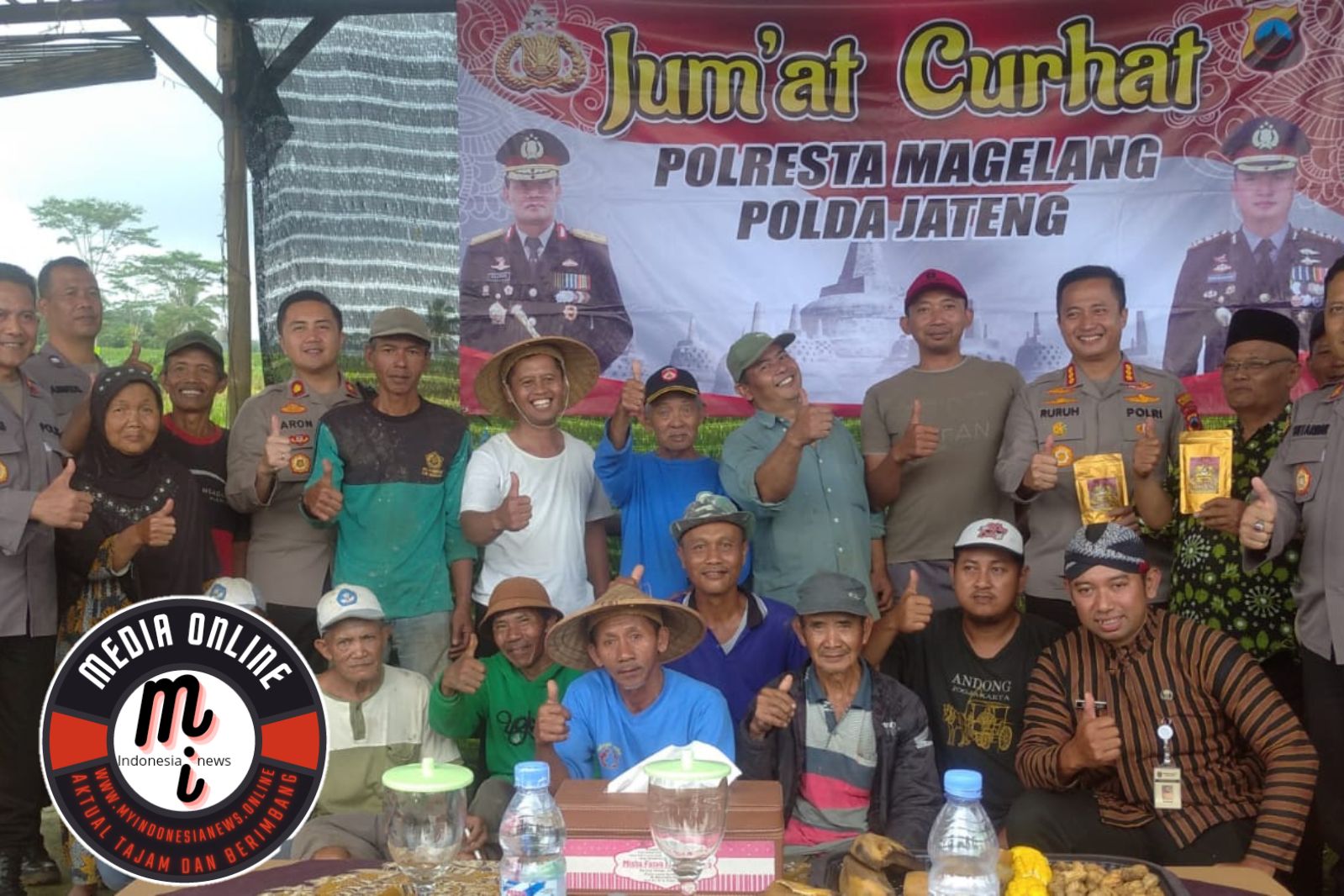 Edisi Jumat Curhat, Kapolresta Magelang Tampung Keluhan Petani Windusari