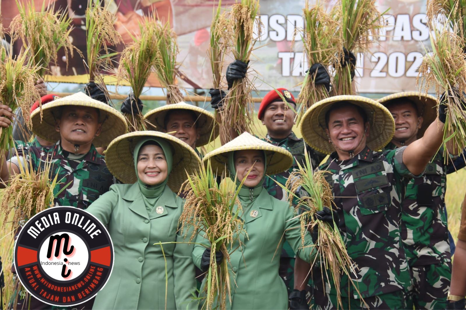 Acara Panen Raya Ketahanan Pangan Pusdiklatpassus Kopassus