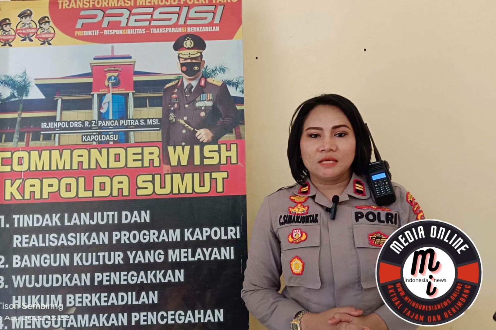 Kapolsek Tuntungan Merespon Kekecewaan Forum Jurnalis Medan Tuntungan (FJMT) Terkait Audiensi
