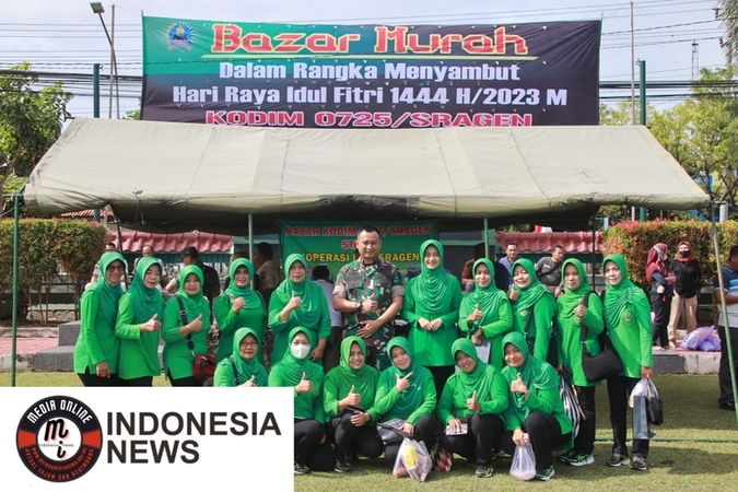Kodim Sragen Gelar Bazar Murah Tingkatkan UMKM dan Perkenalkan Produk Unggulan