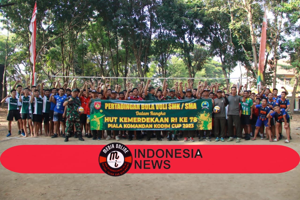 Meriahkan Perayaan HUT RI, Kodim Sragen Gelar Kompetisi Volley Dandim Cup untuk Pelajar